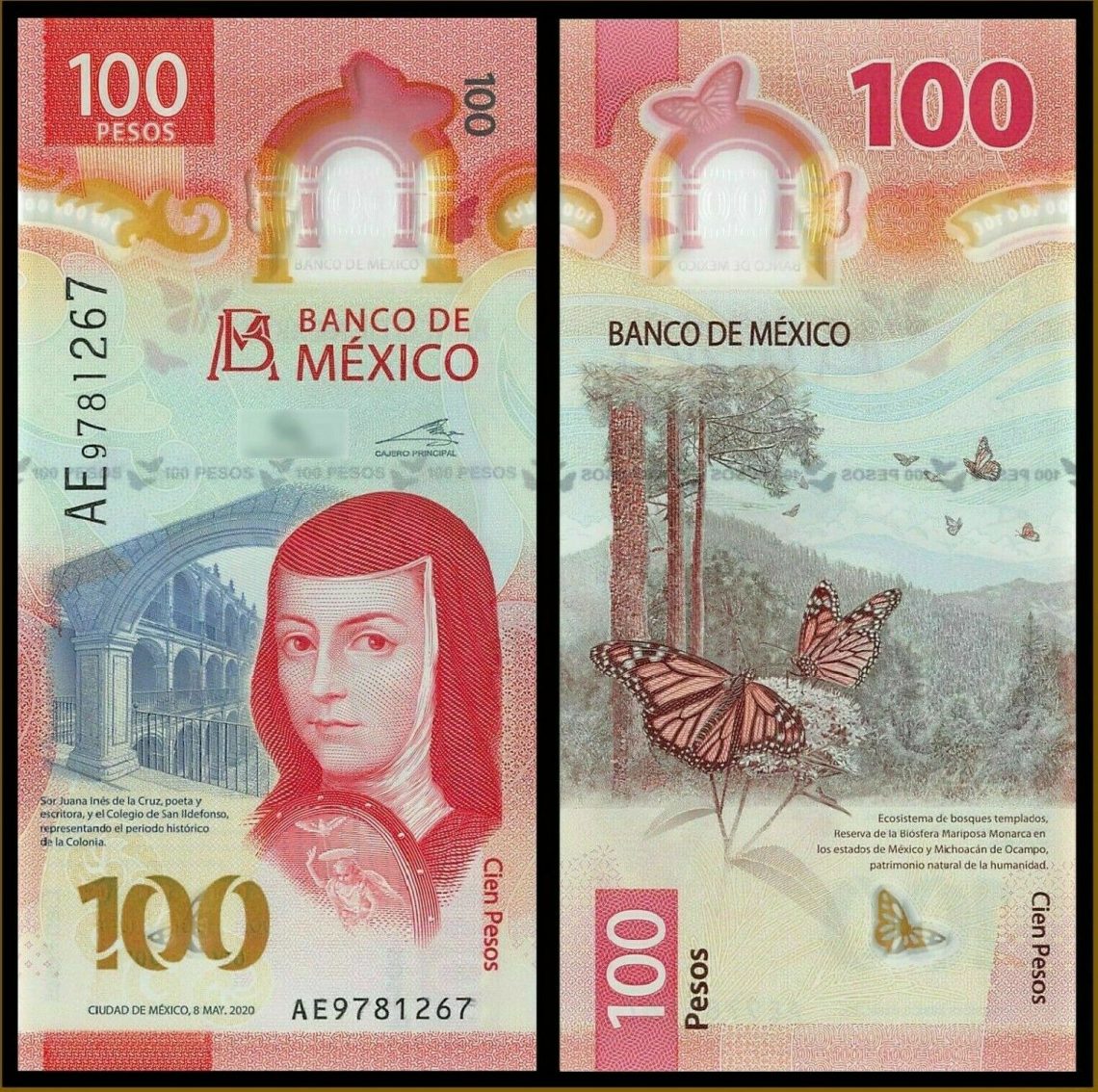 Дизайн новой мексиканской банкноты 100 песо