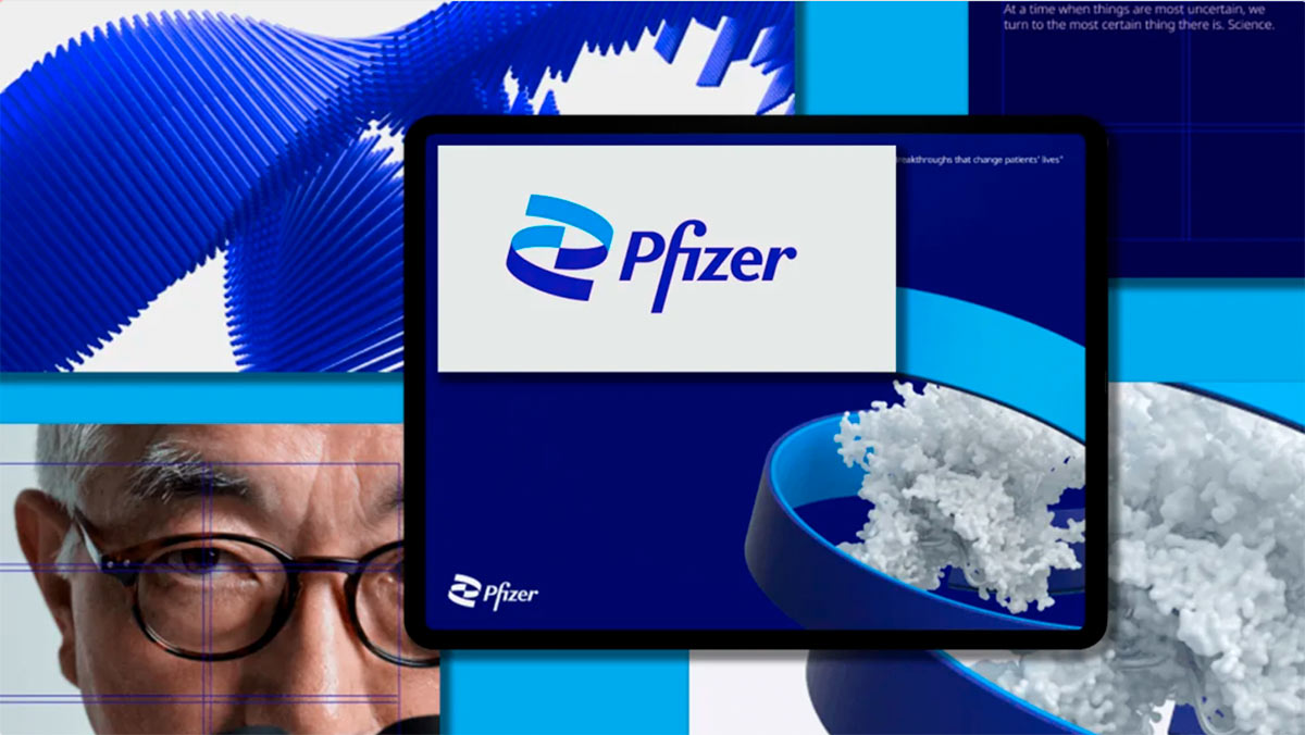 Pfizer представила новый логотип, вдохновленный двойной спиральной структурой ДНК.