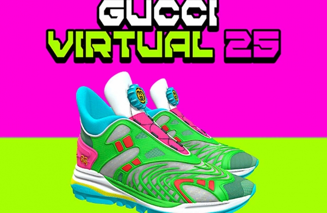 Бренд Gucci впервые выпустил виртуальные кроссовки