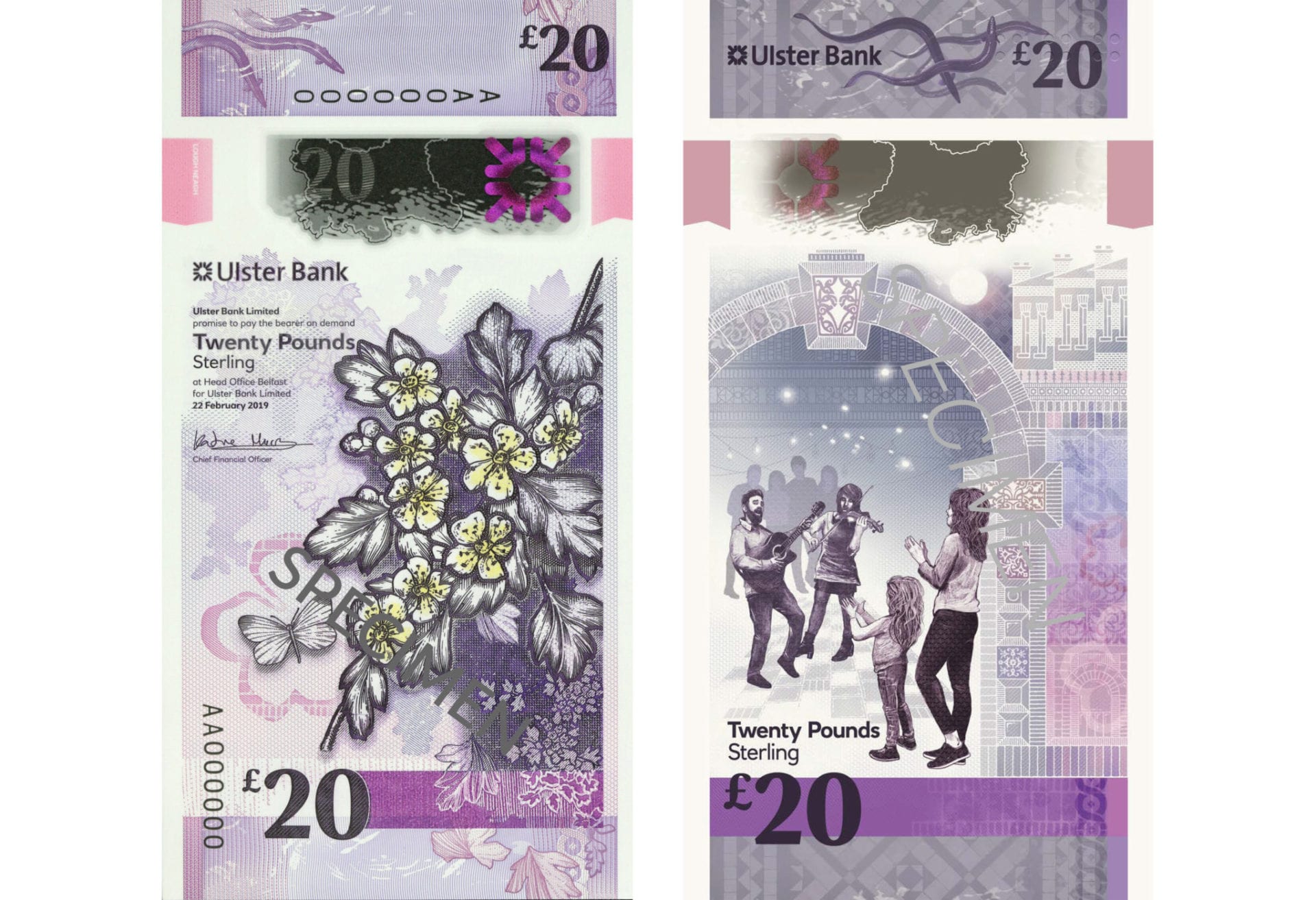 Новый дизайн банкноты UlsterBank