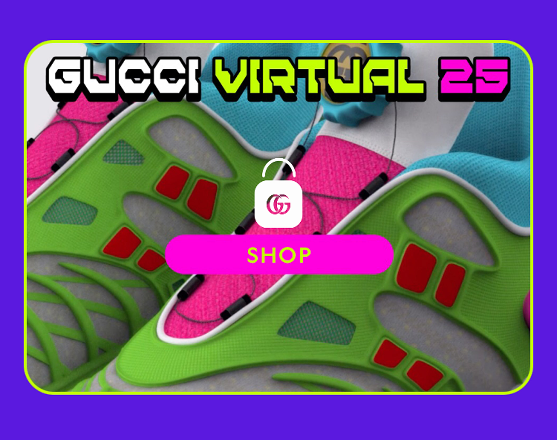 Виртуальные кроссовки Gucci
