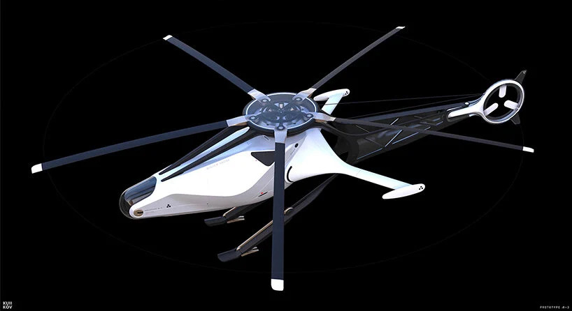 Дрон вертолет - концепт российского дизайнера