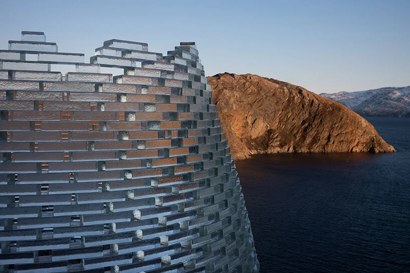 Архитектурный объект исчезающий в ланшафте Гренландии