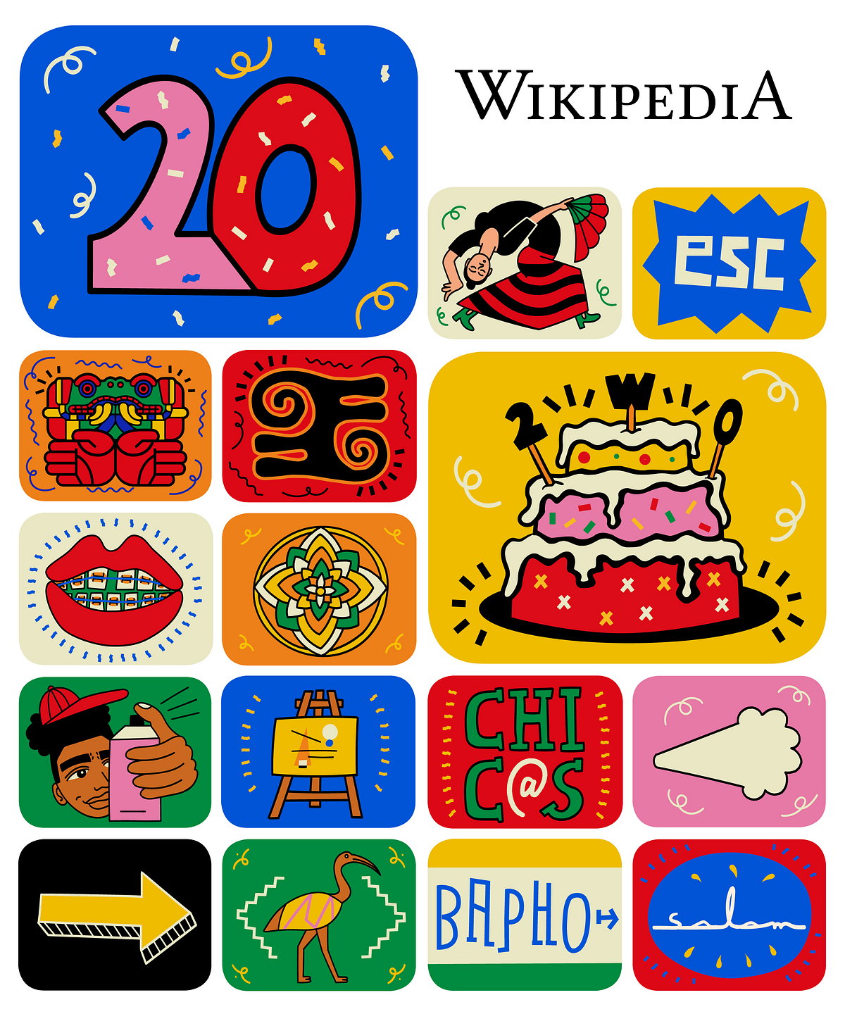 Википедия праздничный дизайн