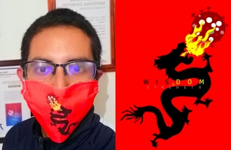 Дизайнер из Мексики напечатал свои плакаты на защитных масках