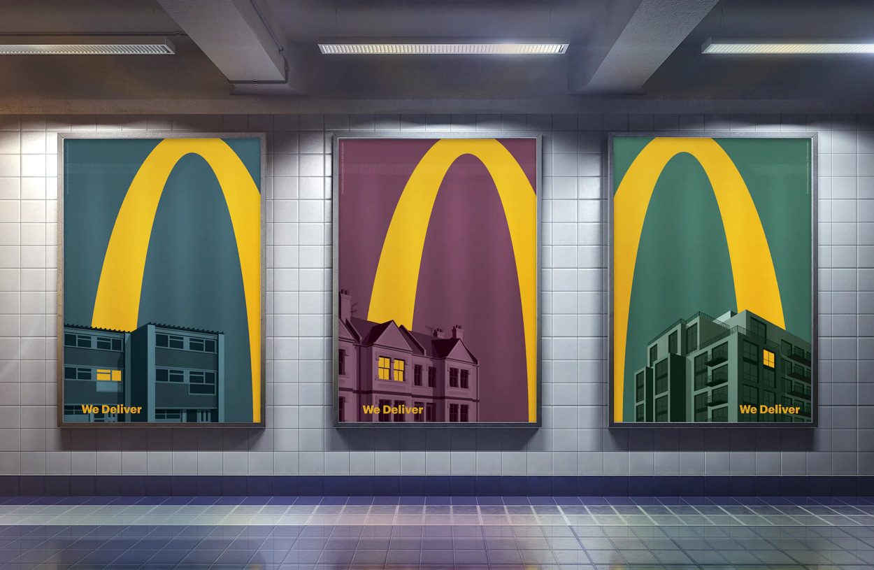 Новая реклама McDonald's – стильное решение для продвижения службы доставки на дом