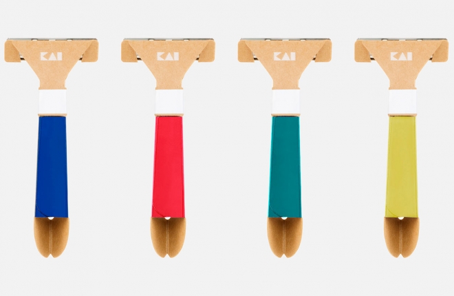 Японский бренд Kai разработал одноразовую бритву без пластика